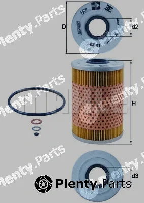 Mahle OX41D — Oil Filter