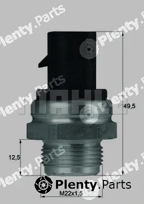 Mahle TSW12D — Temperature Switch, radiator fan BEHR
