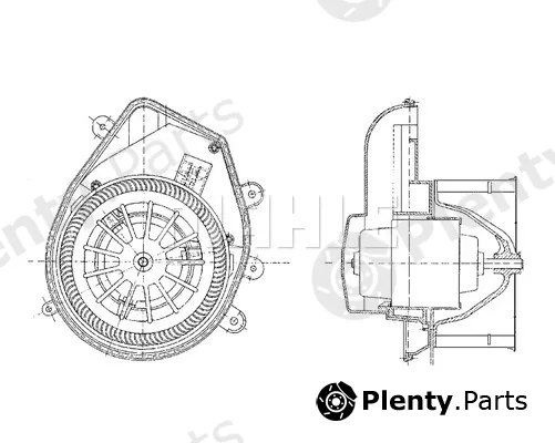 Mahle AB54000P — Interior Blower BEHR *** PREMIUM LINE ***