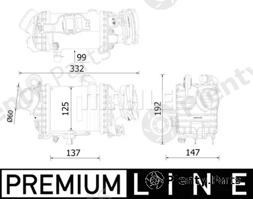 Mahle CI616000P — Charge Air Cooler BEHR *** PREMIUM LINE ***