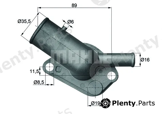 Mahle TI6487D — Thermostat, coolant BEHR