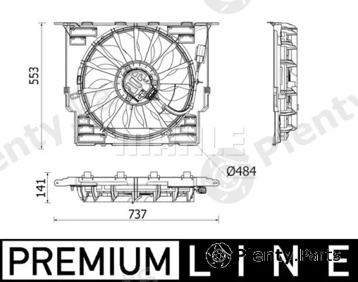 Mahle CFF543000P — Fan, engine cooling BEHR *** PREMIUM LINE ***