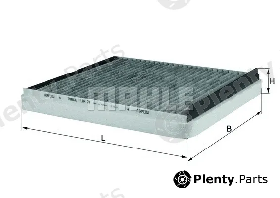 Mahle LAK74 — Filter, cabin air