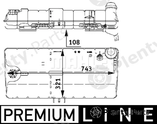 Mahle CRT47000P — Expansion Tank, coolant BEHR *** PREMIUM LINE ***