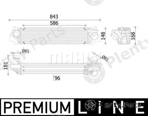 Mahle CI617000P — Charge Air Cooler BEHR *** PREMIUM LINE ***