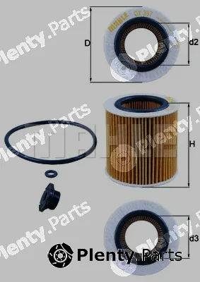 Mahle OX387D1 — Oil Filter