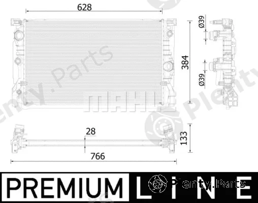 Mahle CR2325000P — Radiator, engine cooling BEHR *** PREMIUM LINE ***