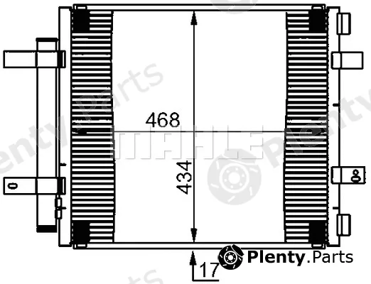 Mahle AC362000S — Condenser, air conditioning BEHR