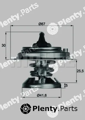 Mahle TX2975D — Thermostat, coolant BEHR