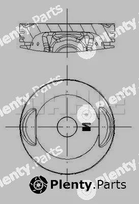 Mahle 754PI40040000 — Piston