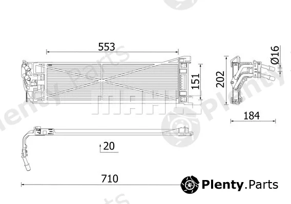Mahle CLC306000P — Oil Cooler, automatic transmission BEHR *** PREMIUM LINE ***