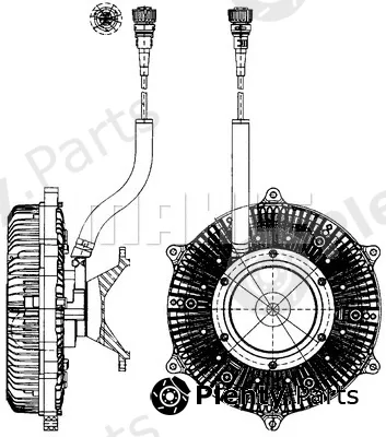 Mahle CFC216000P — Clutch, radiator fan BEHR *** PREMIUM LINE ***