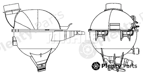 Mahle CRT17000S — Expansion Tank, coolant BEHR