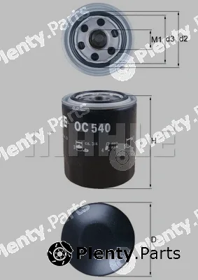 Mahle OC540 — Oil Filter