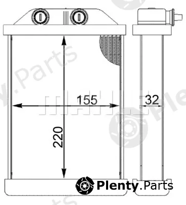 Mahle AH220000S — Heat Exchanger, interior heating BEHR