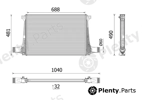 Mahle CI711000P — Charge Air Cooler BEHR *** PREMIUM LINE ***