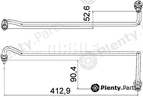 Mahle AHX4000P — Oil Hose BEHR *** PREMIUM LINE ***