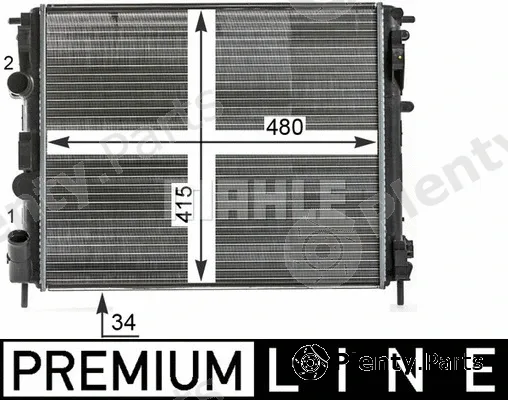 Mahle CR35000P — Radiator, engine cooling BEHR *** PREMIUM LINE ***
