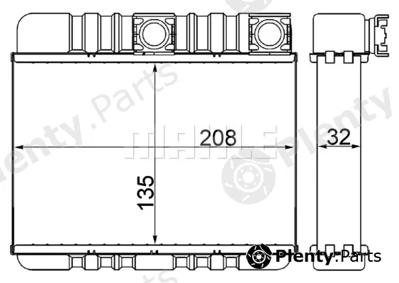 Mahle AH87000S — Heat Exchanger, interior heating BEHR