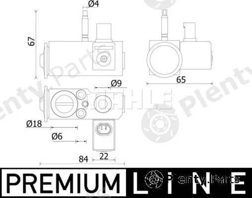 Mahle AVE144000P — Expansion Valve, air conditioning