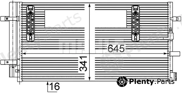 Mahle AC457000S — Condenser, air conditioning BEHR