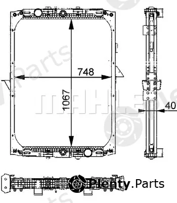 Mahle CR728000P — Radiator, engine cooling BEHR *** PREMIUM LINE ***