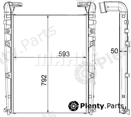 Mahle CI455000P — Charge Air Cooler BEHR *** PREMIUM LINE ***