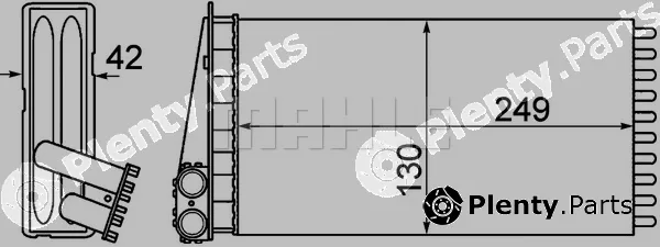 Mahle AH186000P — Heat Exchanger, interior heating BEHR *** PREMIUM LINE ***