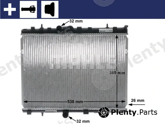 Mahle CR5000S — Radiator, engine cooling BEHR