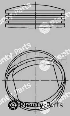 Mahle 0131800 — Piston
