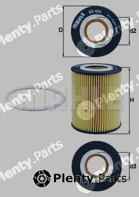 Mahle OX433D — Oil Filter