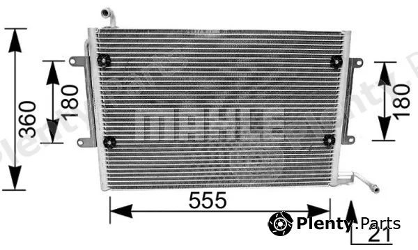 Mahle AC172000S — Condenser, air conditioning BEHR