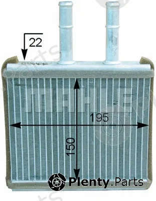 Mahle AH206000P — Heat Exchanger, interior heating BEHR *** PREMIUM LINE ***