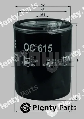 Mahle OC615 — Oil Filter