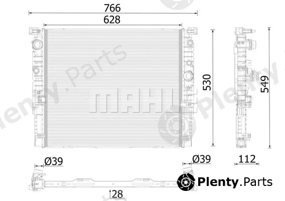 Mahle CR2630000P — Radiator, engine cooling BEHR *** PREMIUM LINE ***