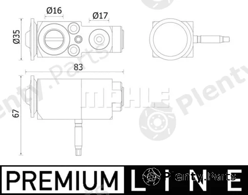 Mahle AVE140000P — Expansion Valve, air conditioning BEHR *** PREMIUM LINE ***