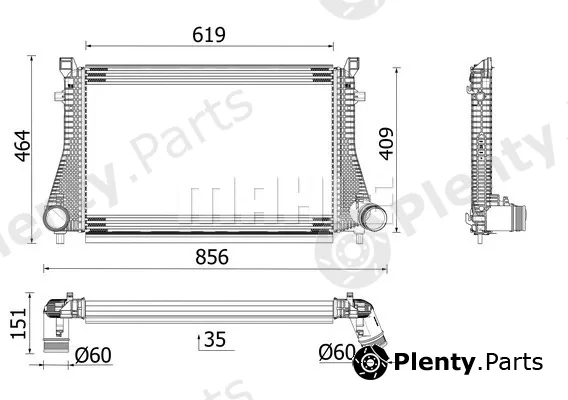 Mahle CI667000P — Charge Air Cooler BEHR *** PREMIUM LINE ***