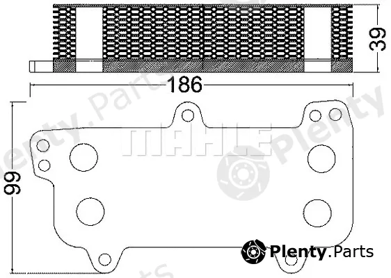 Mahle CLC187000S — Oil Cooler, engine oil BEHR