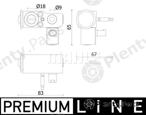 Mahle AVE141000P — Expansion Valve, air conditioning BEHR *** PREMIUM LINE ***