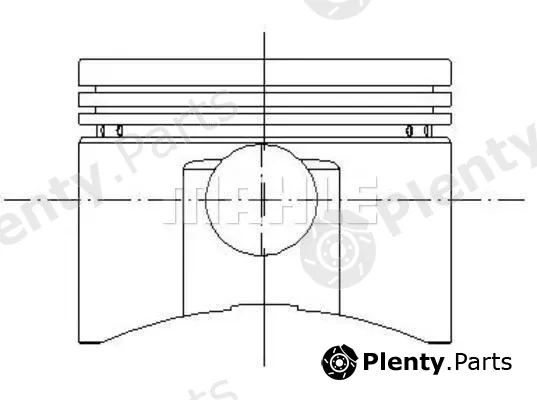 Mahle 765PI40010000 — Piston
