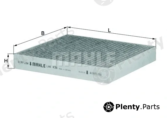 Mahle LAK436 — Filter, cabin air