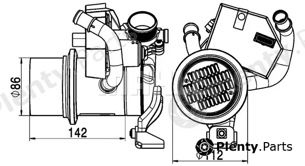 Mahle CE5000P — Cooler, exhaust gas recirculation BEHR *** PREMIUM LINE ***