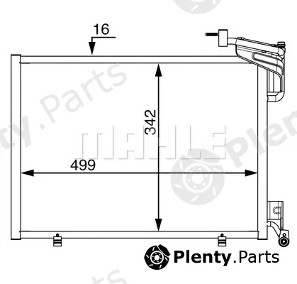 Mahle AC21000S — Condenser, air conditioning BEHR
