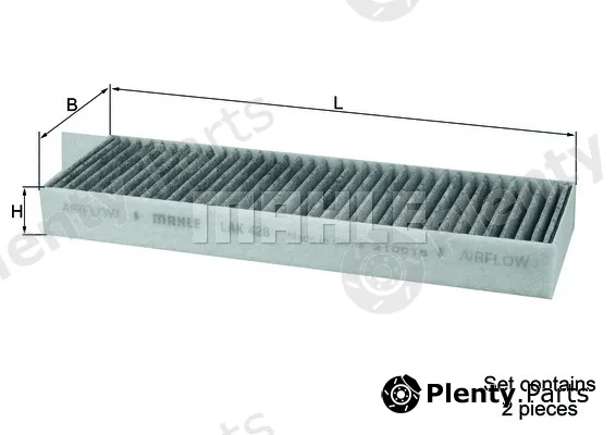 Mahle LAK428/S — Filter, cabin air