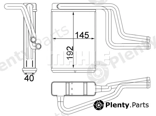 Mahle AH146000S — Heat Exchanger, interior heating BEHR