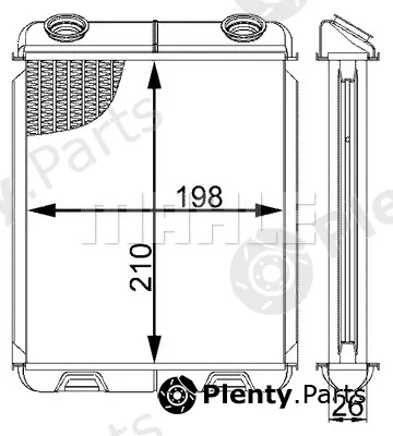 Mahle AH21000S — Heat Exchanger, interior heating BEHR