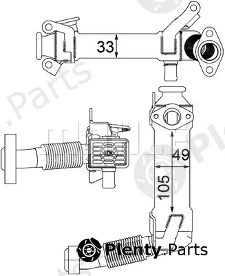 Mahle CE21000P — Cooler, exhaust gas recirculation BEHR *** PREMIUM LINE ***