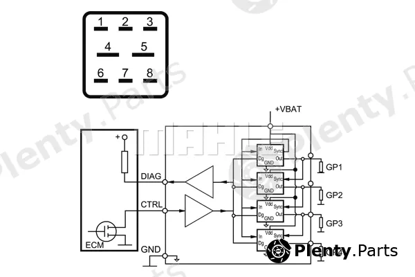 Mahle MHG13 — Control Unit, glow time