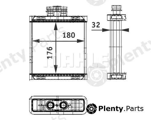 Mahle AH75000P — Heat Exchanger, interior heating BEHR *** PREMIUM LINE ***