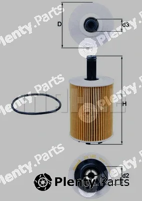Mahle OX188D — Oil Filter